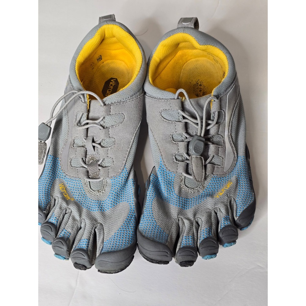 Vibram FiveFingers Bikila Gray Blue Running Trail Shoes Women Size 39 US 8 W356 - Picture 4 of 5